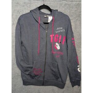 Friday the 13th Jason Vorhees Women’s XS Graphic Zip-Front Hoodie NWT